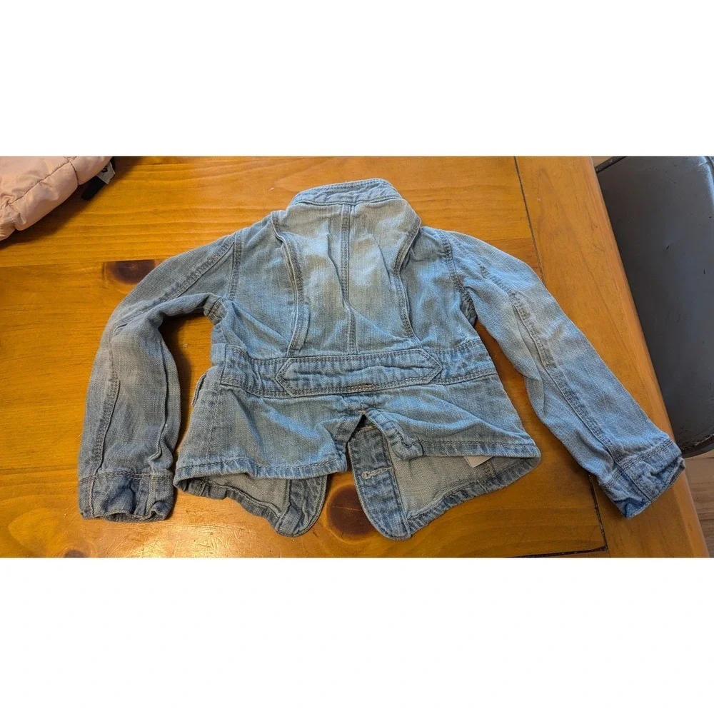 Baby Gap Toddler Girls Denim‎ Jacket and Butterfly Skirt Set Size 3 Years